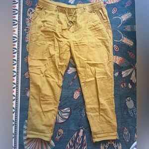 XL old navy crop linen pants